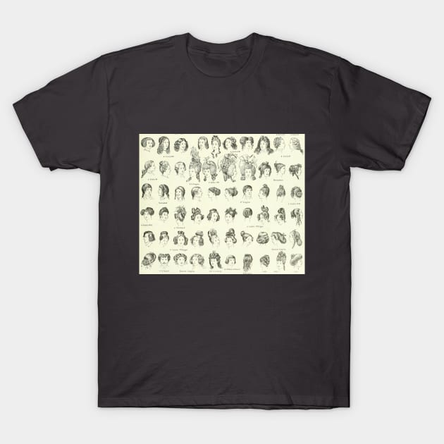 Historical Hair T-Shirt by bluespecsstudio